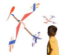 Amesor Aeroplano Ad Elastico,Aereo Giocattolo Volante - Aeroplano con Elastico per Cortile Spiaggia Vacanza, per Bambini