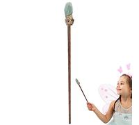 Amesor Bastone Magico della Pietra preziosa di Cosplay, Witch Props Portable Cosplay Wizard Stick Bacchetta di Pietre preziose, Collezione di Bacchette da Strega con Bastoncini di Pietre preziose