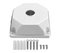 Amesor Box Di Giunzione Per Soffitto - Scatola Base Quadrata da 9 cm per Telecamere da Interno,Custodia Rimovibile per Parcheggi Appartamenti Uffici Scuole Negozi