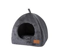 Amesor Cuccia per Gatti con Cuscino Staccabile Lavabile - Rifugio per Gatti Randagi | Cuccia per Gatti da Interno 2 in 1 | per Gatti | Cuccia per Gatti al Coperto Morbida E Calda per Gatti E Cani
