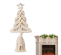 Amesor Decorazioni per albero di Natale, decorazioni da parete in macramè, decorazione per albero di Natale intrecciato, decorazione per camera da letto, soggiorno, appartamento, dormitorio, galleria