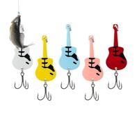 Amesor Esca Per Al Persico - Amo Da In Acque Dolci - 5 Pezzi Esche Artificiali Con Paillettes A Chitarra Per Specchi D'Acqua Fiume Lago Stagno Diga