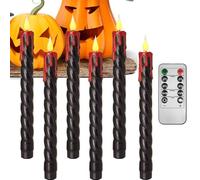 Amesor Finte, Decorazione con Effetto Fiamma, Luce Regolabile per Halloween, Candeliere Realistico per Teatro, Meditazione, Fotografia e Tavola