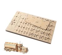Amesor Kit Modello Costruzione Auto Legno,Set di Costruzione Navicella Piccola 3D - Giochi Rompicapo Didattici Per Scuole E Viaggi
