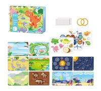 Amesor Libro Cartonato attività, Apprendimento Cognitivo Educativo, Giocattoli Educativi per Apprendere, per Gioco Indoor Bambini Famiglia Curiosità Intrattenimento Domestico Divertimento Ragazzi