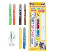 Amesor Misuratore Di Altezza Da Parete - Decorazione Righello Crescita Con Disegni - Carta Da Parati Crescita Bambini Per Camera Bimbi E Aula