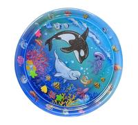 Amesor Tappeto Acquatico per Gatti, Base Acqua Cartone Animato per Gattini e Cuccioli, Fresco su Acqua per Esperienze di Gioco e Riposo