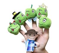 Amesor Teatro Delle Dita Per Bambini,Marionette Da Dita Frutta Contadina 6 Pezzi - Gioco Interattivo Per Sviluppo Con Pupazzi Per Storie Della Buonanotte