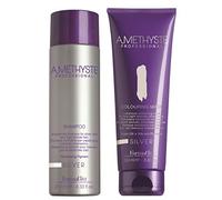 Amethyste Professional - Shampoo neutralizzante per capelli grigi + maschera colorante (250 ml)