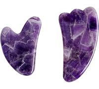 Ametista in pietra ruvida Ametista GOUACHE RASCRAPER GUA SHA STRUMENTO MASSAGGIO ROLLER ROLLER MASSAGER SOLLO (Color : Type 7)