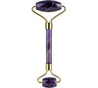 Ametista in pietra ruvida Ametista GOUACHE RASCRAPER GUA SHA STRUMENTO MASSAGGIO ROLLER ROLLER MASSAGER SOLLO (Color : Type 4)