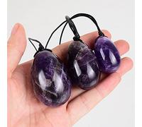 Ametista Naturale Uova Yoni Bacchetta Set Cristallo Viola Donne Esercizi Kegel Rafforzamento Muscolare Palle da Massaggio Uova di Pietra di Giada,Tipo 7 decorazione della stanza