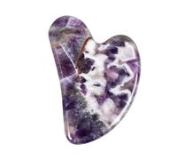Ametista Strumento di Massaggio Pietra Naturale Viso Gua Sha Massaggiatore SPA Raschiando Cristallo, 1 Pz decorazione della stanza