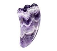 Ametista Strumento di Massaggio Pietra Naturale Viso Gua Sha Massaggiatore SPA Raschiando Cristallo, 1 Pz decorazione della stanza