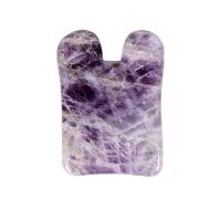 Ametista Strumento di Massaggio Pietra Naturale Viso Gua Sha Massaggiatore SPA Raschiando Cristallo, 1 Pz decorazione della stanza