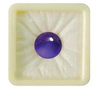 Ametista viola naturale da 55Carat, pietra preziosa sfusa calibrata, forma cabochon rotonda, pietra portafortuna per la guarigione dei chakra, 5 Carat.