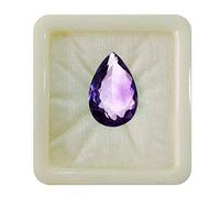 Ametista viola naturale da 55Carat, pietra preziosa sfusa calibrata, sfaccettata a forma di pera, pietra portafortuna per la guarigione dei chakra, 5 Carat.