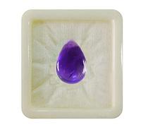 Ametista viola naturale da 55Carat, pietra preziosa sfusa calibrata, taglio cabochon a forma di pera, pietra portafortuna per la guarigione dei chakra, 2 Carat.