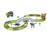 Amewi 100652 Magic Traxx - Parco a Dinosauro con Ponte, 108 Pezzi
