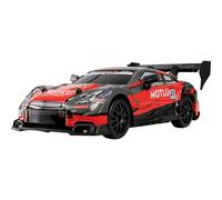 Amewi Drift Racing Car, RC radiocomandato, con illuminazione sottoscocca, 20 km/h, 4 WD 1:24 RTR rosso/nero con telecomando, batteria, cavo di ricarica, accessori