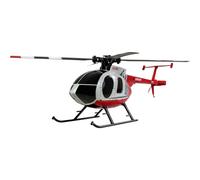 Amewi Hughes MD500 - Elicottero civile a 4 canali 6G RTF rosso/grigio chiaro RC telecomandato