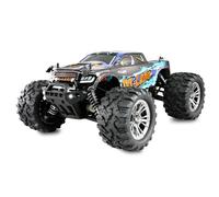 Amewi M-Land Monstertruck, radiocomandato radiocomandato, 48 km/h, 4WD 1:16 RTR blu, con telecomando, batteria, cavo di ricarica