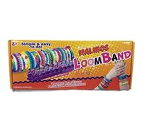 Amewi Malinos 302006 Loom Bands - Kit Iniziale Loom/750 Bands/24 Clip per ago, Colori Neon