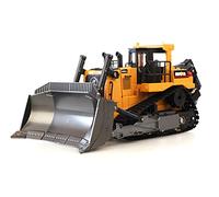 Amewi RC Bulldozer scala 1:24, 2,4 GHz, RTR con telecomando, batteria e caricabatterie, giallo