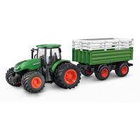 AMEWI / Rc-Traktor Con Rimorchio Bestiame, Sound & Luce, 1:24 Rtr Verde / 22636