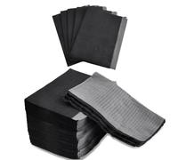 Amexo Bavaglini Dentali Nero 125 Pezzi Tovagliette Tattoo Monouso 3 Ply Tovagliette Impermeabili per Tatuaggi Tovaglie Pulite Tenuta Stagna per Cliniche Studi di Tatuaggi