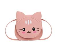 Amexo Borsa a Tracolla per Bambini, Mini Borse Principessa Borsa a Tracolla PU Bambina Carina Borsetta con Grazioso Motivo di Gatto per Bambini Ragazze Toddlers