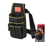 Amexo Borsa da Cintura per Attrezzi, Piccola Borsa Degli Attrezzi in Tela Oxford Cintura Porta Attrezzi Multi Tasche con Cintura Regolabile Marsupio Borsa per Elettricisti Falegnami Giardinieri