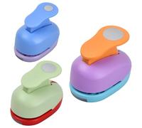 Amexo Perforatrice per Carta Rotonde, 3Pcs Mini Perforatrice Decorativa Circolare, Punzonatrice per Carta Punzoni di Carta per Fai da te Scrapbooking (8mm/16mm/25mm)