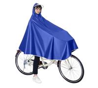 Amexo Poncho da Ciclismo Unisex Mantella Antipioggia per Bicicletta Riutilizzabile Poncho Pioggia con Cappuccio per Mountain Bike Bici Elettriche (IT, Testo, Taglia unica, Regular, Regular, Blu)