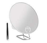 Amexo Specchio Ingranditore 30X, 6 Pollici Grande Specchio da Trucco con Ingrandimento 30X, 3 Ventose e Supporto Regolabile a 360° per Montaggio a Mano, Tavolo e Parete, Specchio Compatto da Viaggio