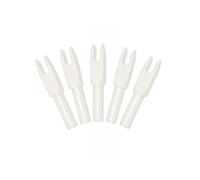 AMEYXGS Tiro con L'Arco Arrow Nock 4.2mm Diametro Interno Inserto in plastica Freccia Nock per Caccia Fai da Te Ricurvo Arco Composto Freccia 50 Pezzi (Bianca)