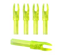 AMEYXGS Tiro con L'Arco Arrow Nock 4.2mm Diametro Interno Inserto in plastica Freccia Nock per Caccia Fai da Te Ricurvo Arco Composto Freccia 50 Pezzi (Giallo)
