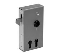 AMF Cassa serratura per cancello scorrevole per 2 cilindri grezzi n. 140SD