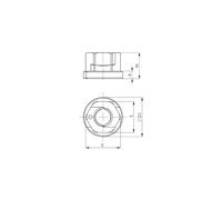 AMF - Dado con spallamento M24