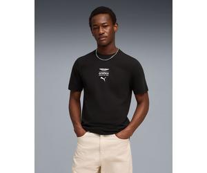AMF1 Astron Martin Puma T-shirt maglia maglietta Nero Cotone Essential Logo Te