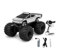 AMFIBIA Macchina Telecomandata 4x4 Anfibia RC, Macchina Radiocomandata per Bambini, Macchinina Telecomandata, Monster Truck Telecomandato con Rotazione 360°, Terra e Acqua, 2,4 GHz
