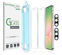 amFilm 2+2 Pezzi Vetro Temperato OneTouch per Samsung Galaxy A56 5G, Durezza 9H, con Pellicola Proteggi Obiettivo Fotocamera, Facile Installazione e Senza Bolle (A56-6.7''