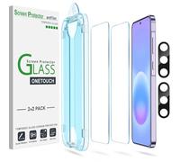 amFilm 2+2 Pezzi Vetro Temperato OneTouch per Samsung Galaxy A57 5G, Durezza 9H, con Pellicola Proteggi Obiettivo Fotocamera, Facile Installazione e Senza Bolle