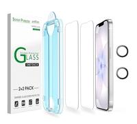 amFilm Pellicola Vetro Temperato per iPhone 17e 6.1", OneTouch 2 Pezzi Proteggi Schermo con Proteggi Obiettivo Fotocamera, Custodia Compatibile