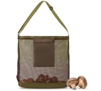 AMFUN Borsa per la Caccia Ai Funghi, Borsa Funghi Rete, Borsa per la Raccolta della Frutta, Borsa per Funghi in Rete Riutilizzabile con Tracolla Regolabile