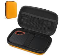 AMFUN Custodia per Hard Disk, Custodia Hard Disk Esterno 2.5", Antiurto Rigida Cover Case, Borsa SSD HDD, Portatile Disco Esterno Protettiva, colore arancione