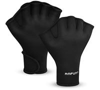 AMFUN Guanti da Nuoto, Guanti da Allenamento da Nuoto, Guanti Acquatici da Nuoto, Guanti da Nuoto con Polsino, Guanti Palmati Nuoto Neoprene, per Piscina e Tutti Gli Sport Acquatici Uomo Donna Unisex