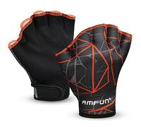 AMFUN Guanti da Nuoto, Guanti da Allenamento da Nuoto, Guanti Acquatici da Nuoto, Guanti da Nuoto con Polsino, Guanti Palmati Nuoto Neoprene, per Piscina e Tutti Gli Sport Acquatici Uomo Donna Unisex