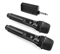 AMFUN Microfono Wireless Karaoke, Microfono Karaoke, Microfono con Nonnessione chip Uno a Uno, Portata 160 FT, Microfoni per Canto, Discorso, Feste, Chiesa