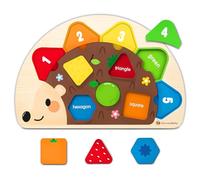 AMFUN Puzzle Legno per Bambini, Giocattoli Educativi Risveglio Montessori, Puzzle Riccio in Legno, Gioco Educativo per Bambini 12-36 Mesi